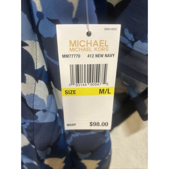 "Michael Kors" Beach/Swimsuit Cover-Up MuuMuu V-Neck Dolman Woman M/L - Picture 3 of 5